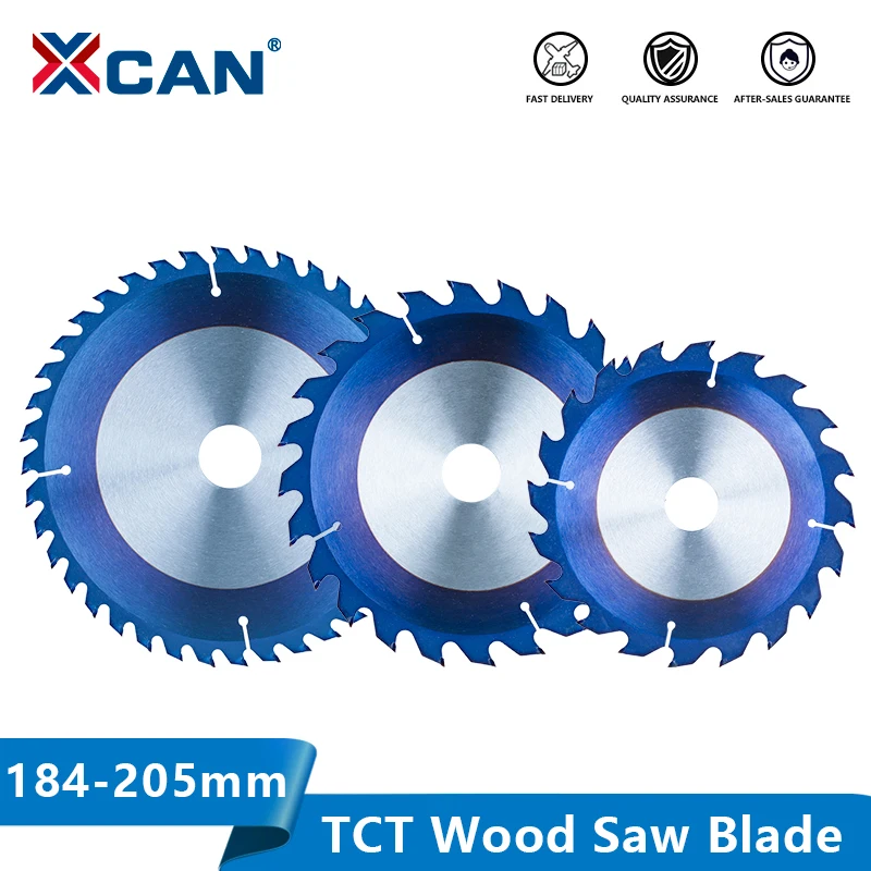 

XCAN Circular Saw Blade Carbide Tipped Wood Cutting Disc 184/190/205mm Woodworking Saw Disc TCT Saw Blade