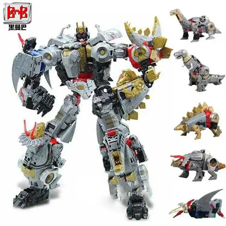 BMB трансформация Dinoking Volcanicus Grimlock Slag Sludge Snarl Swoop slash Dinobots 5в1 сплав фигурка робота
