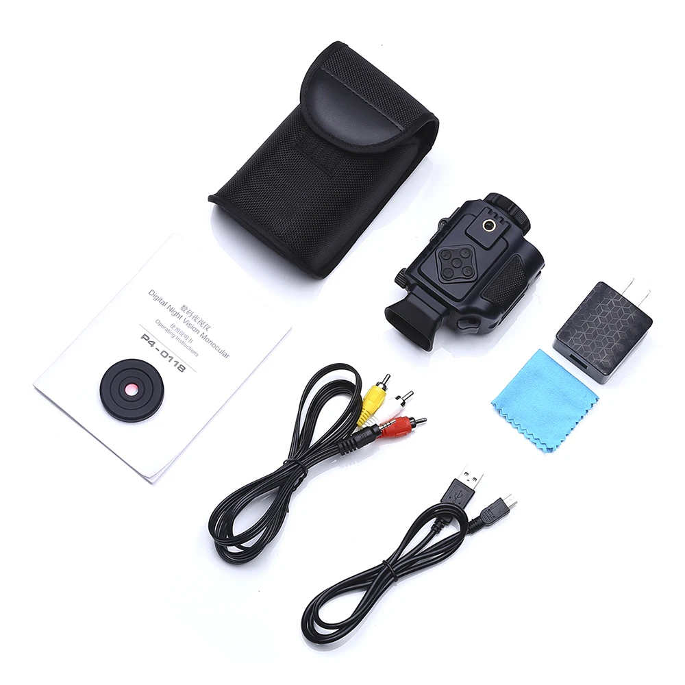 5X зум цифровой инфракрасный ИК прицелы ночного видения 8 Гб Видеозаписывающие DVR