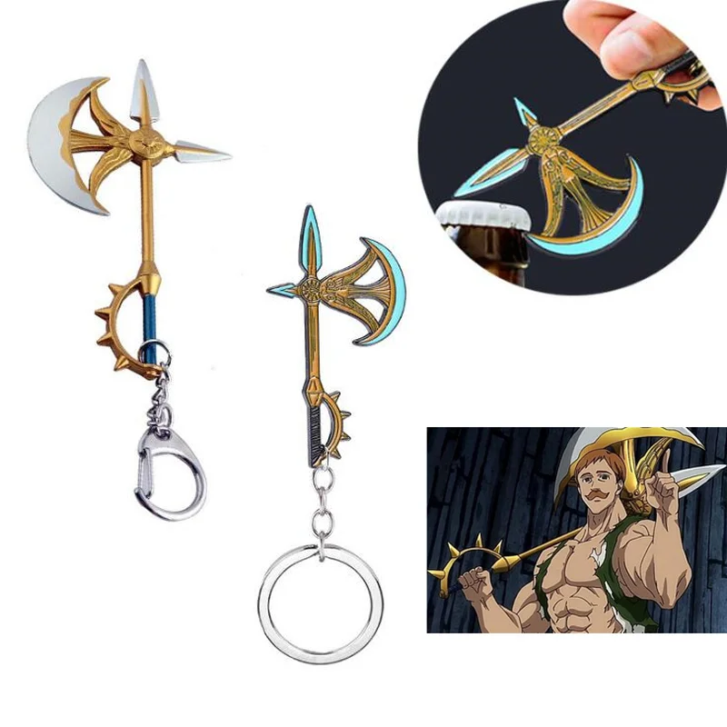 Мультфильм Аниме семь смертных грехов Лев грех гордости Escanor Arms Axe Rhitta брелок для