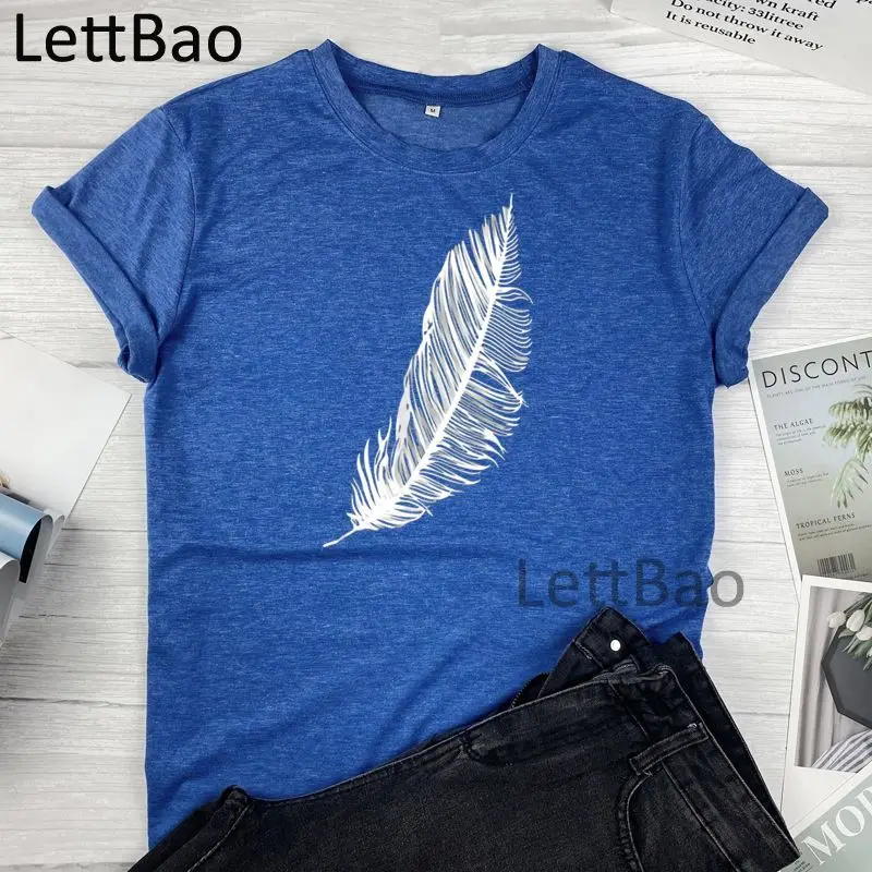 

Feather Vintage T Shirt Women Summer T-Shirt Streetwear Tops Female Clothes Hip Hop Harajuku Summer Short Sleeve T-shirts Tops