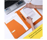 a4 clipboard folder portfolio multi function pu leather organizer sturdy office manager clip writing pads legal paper contract