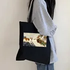 Сумка-шоппер Женская холщовая, с изображением кота