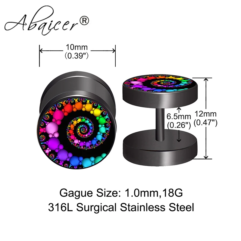 Мужские Серьги для пирсинга с розовыми цветами | Украшения и аксессуары