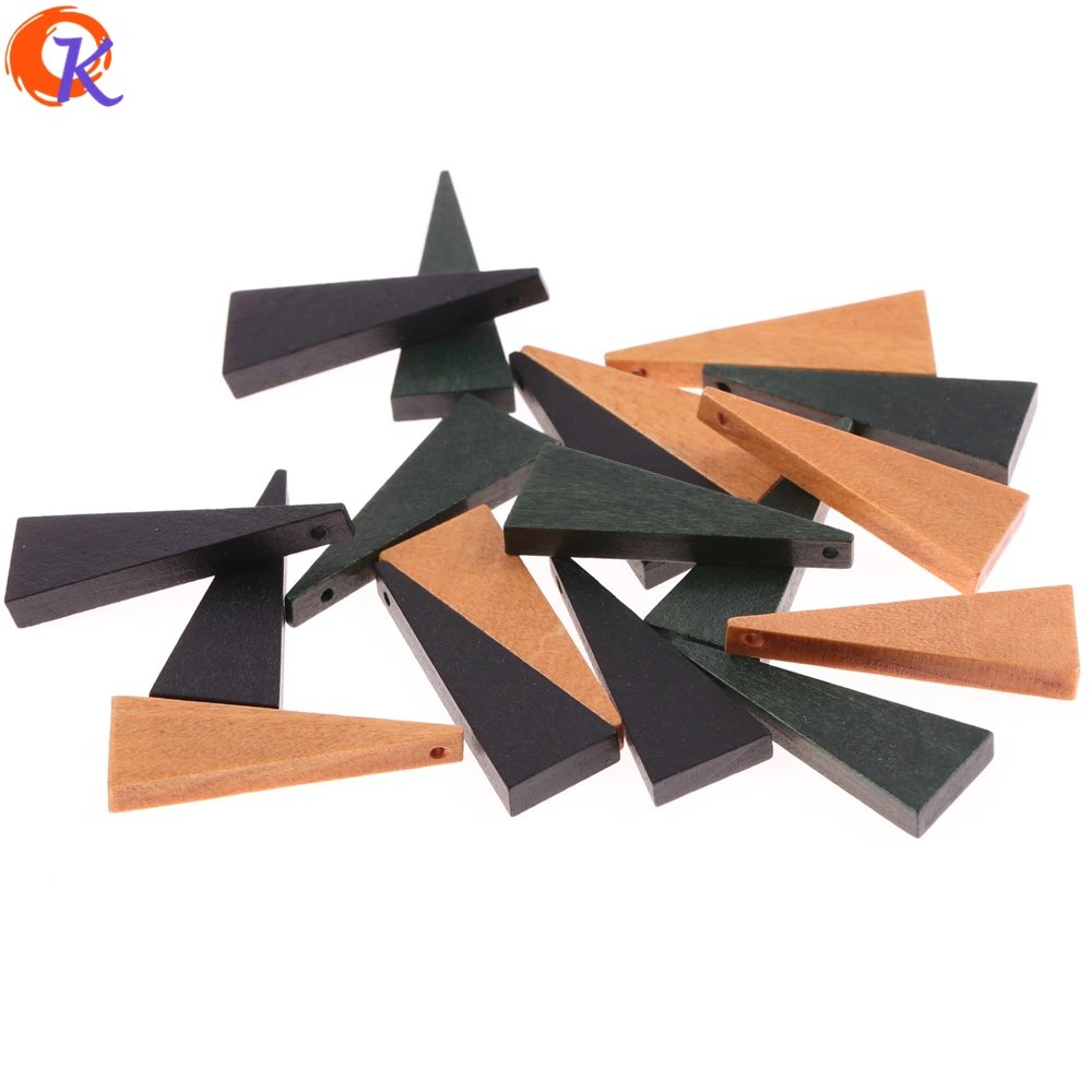 Cordial Design 200Pcs 15*40MM Jewelry Accessories/Natural Wood Beads/Triangle Shape Beads Making/Hand Made/Earring Findings - купить по