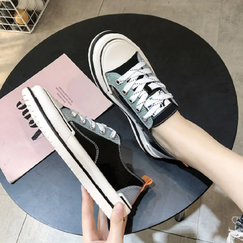 Маленькие белые туфли Новинка 2020 года сезон весна парусиновая повседневная