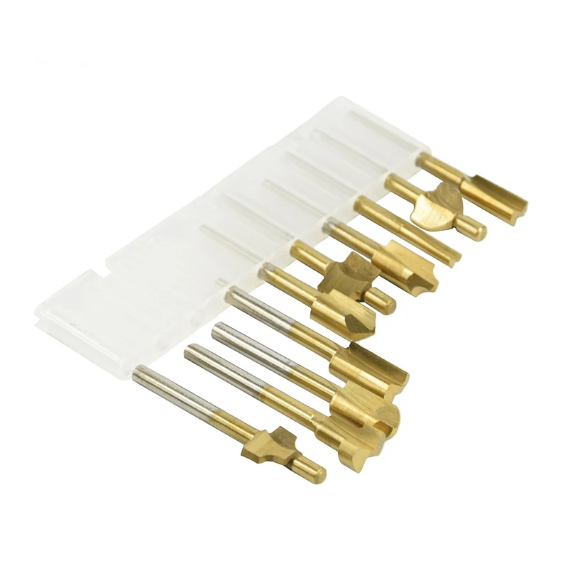 Вращающийся фреза с Оловянным покрытием HSS сверла 3 мм хвостовик древесины фрезы