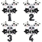 Набор воздушных шаров из фольги в виде цифр, 32 дюйма, воздушный шар с пандой