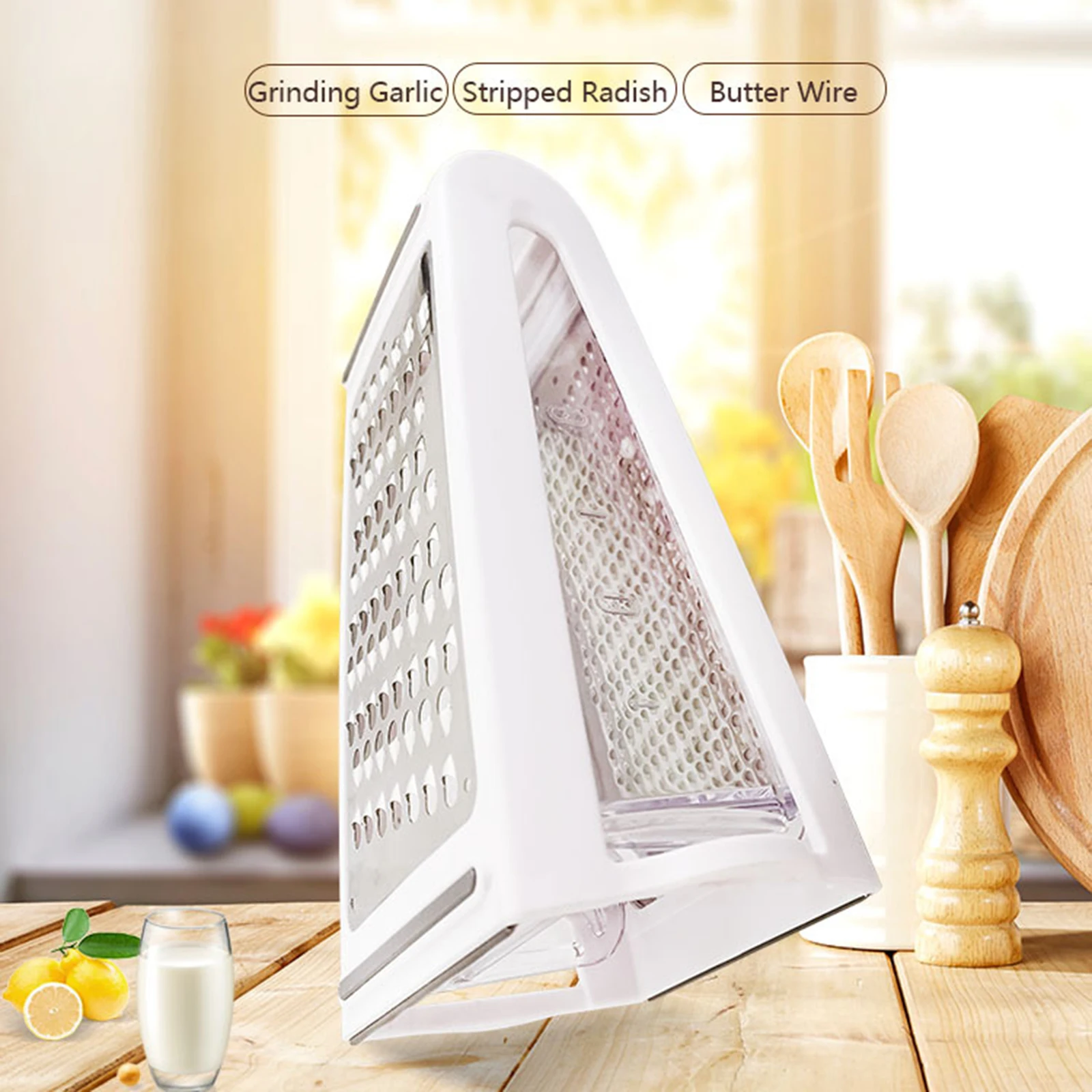 Еда преп Кухня коробки Терка 2 сторонняя сыр терка для овощей легко