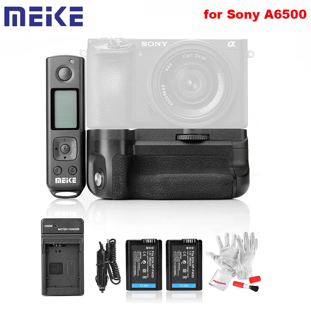 Meike MK A6500 Pro батарейный блок со встроенным пультом дистанционного управления 2 4