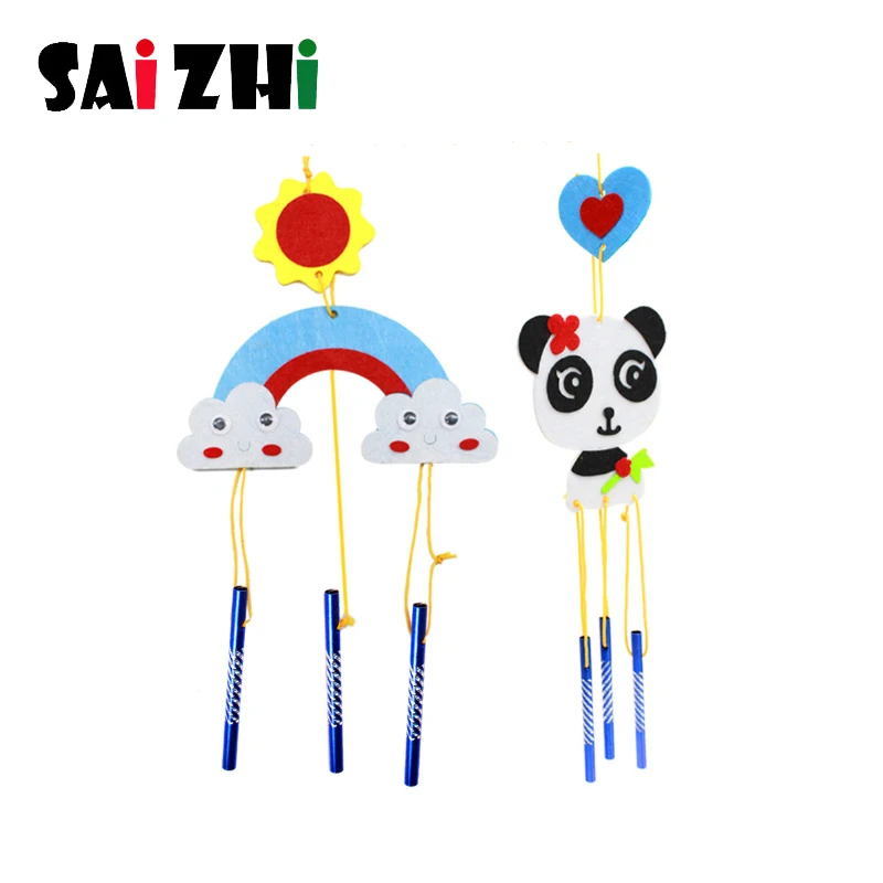 Детская обучающая игрушка Saizhi SZ3637 тканевый ветровой колокольчик сделай сам для