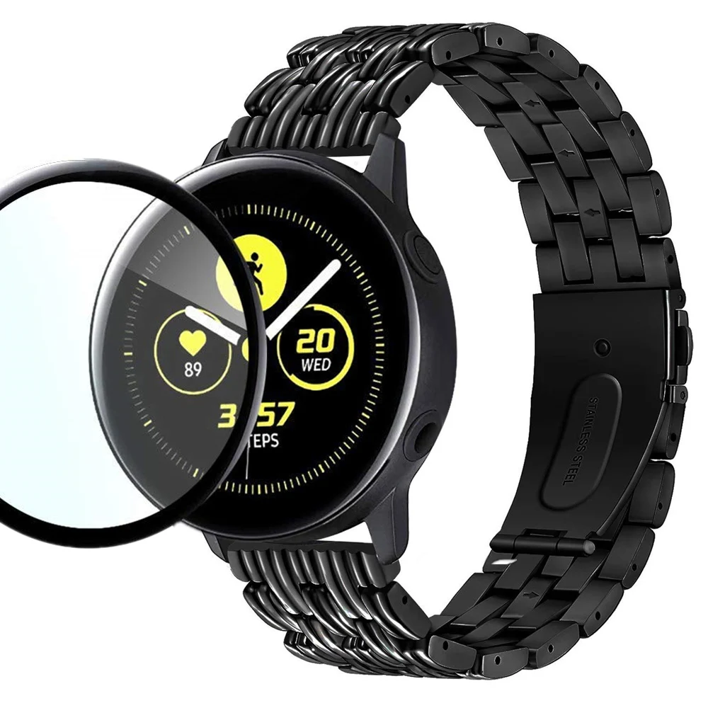 Для Samsung Galaxy Watch Active 2 40 мм 44 ремешок с полным покрытием Защита экрана Защитная