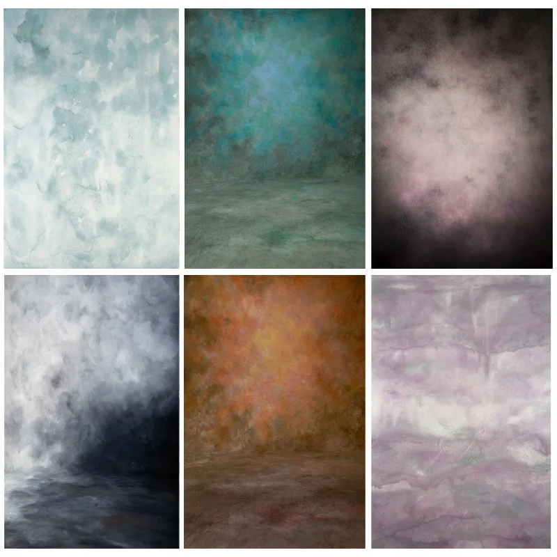 

SHENGYONGBAO Art Fabric Vintage Hand Painted Photography Backdrops Props Texture Portrait Photo Studio Background 201205LCJDX-12