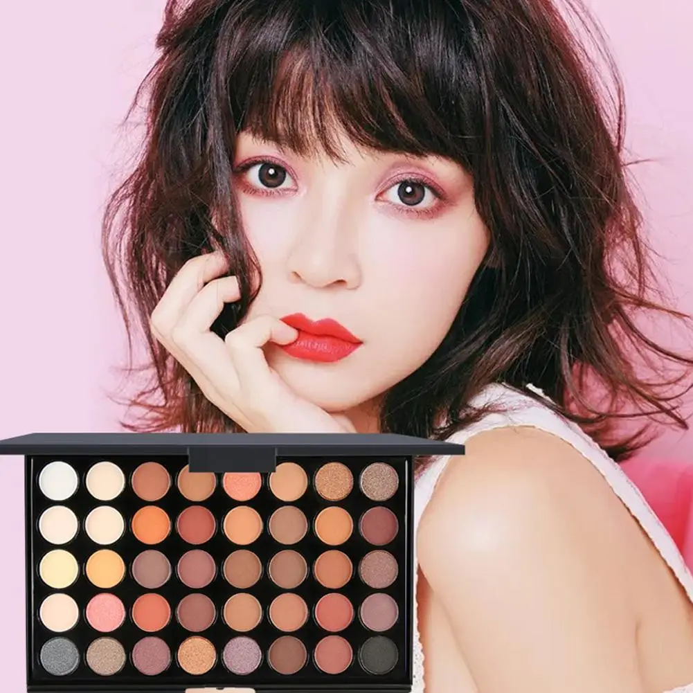 40 Color Pearlescent Matte Eyeshadow Not Smudge Eye Makeup Easy To Pallet Brush Set Cosmetic Shadow With Wear HOT SALE |