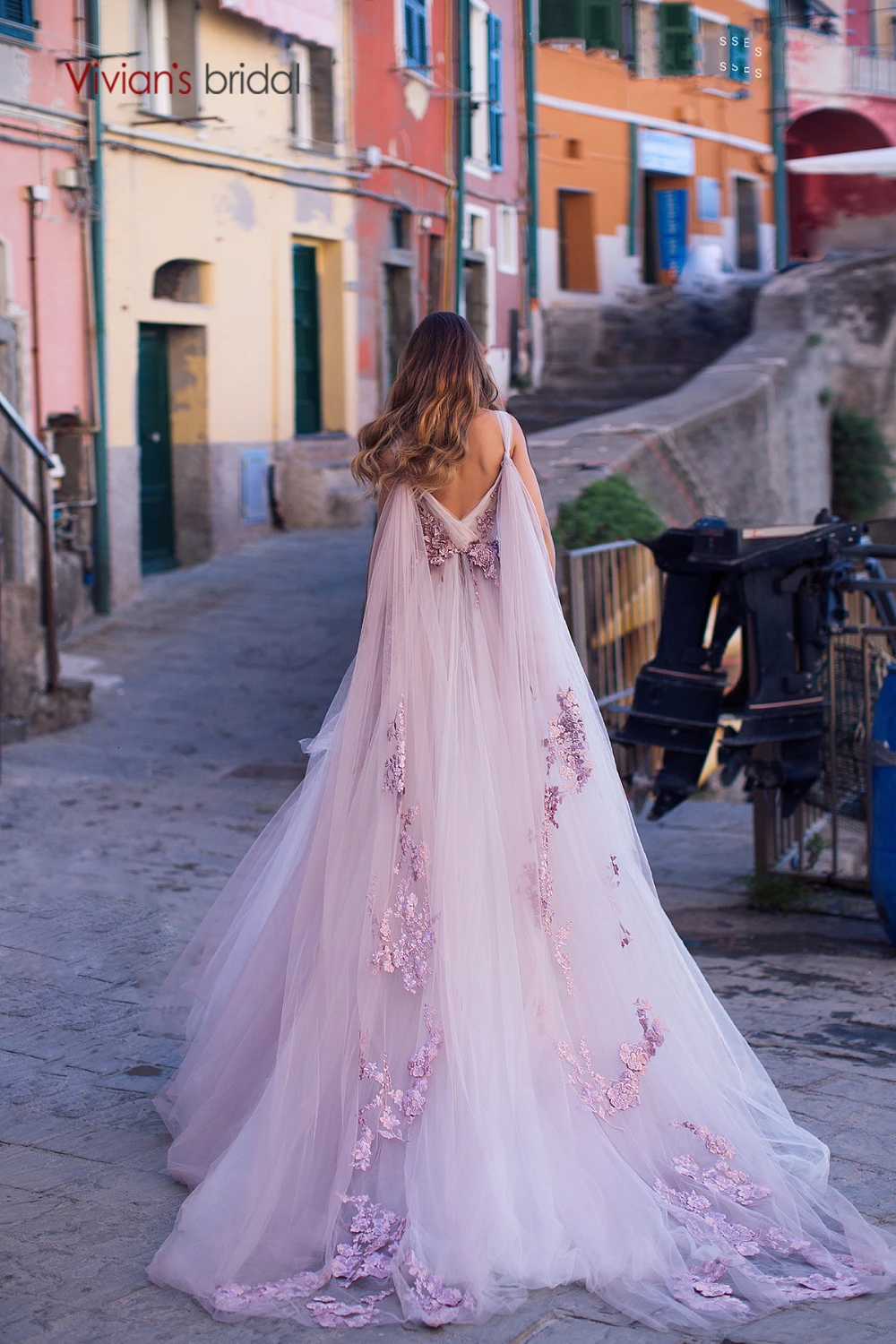 Vivian's Bridal/милое розовое свадебное платье с цветочным принтом 2019 сексуальное