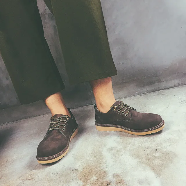 2019 autumn new men's shoes British style trend casual single fashion lace tooling | Обувь