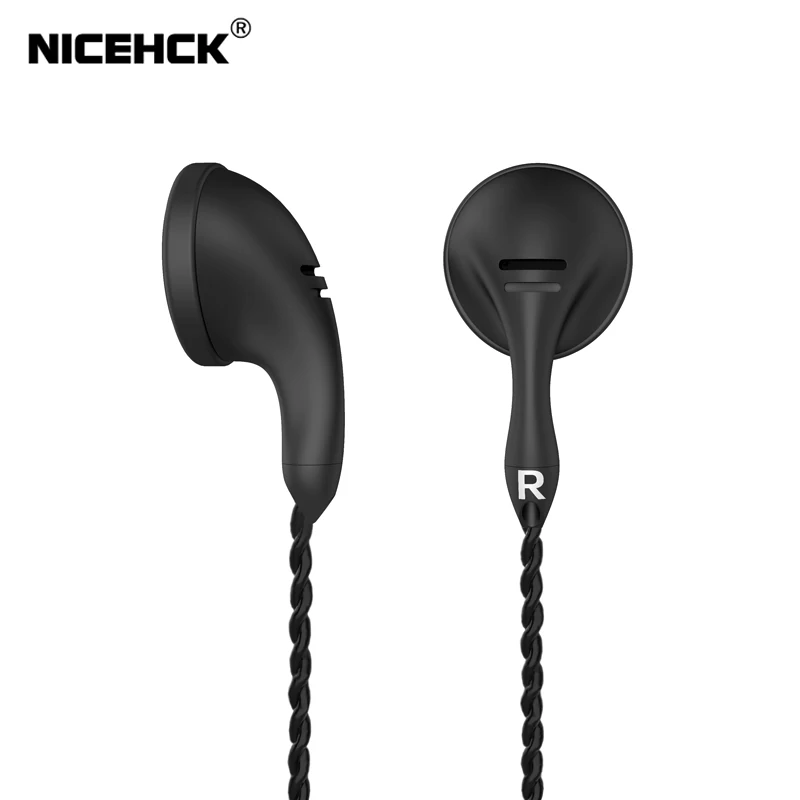 NICEHCK B40 3.5mm HIFI Earbud Headphone Dynamic Driver Unit Bass Earphone 32ohms ME80/EBX/EB2 VIDO PK1 PK2 PK3 SR2 BK Microphone |