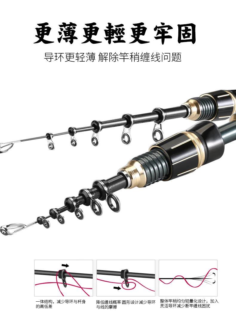 

Baitcasting Surf Fishing Rods Ultralight Saltwater Telescopic Fishing Rods Carbon Fiber Pesca Equipamentos Fishing Rods BG50FR