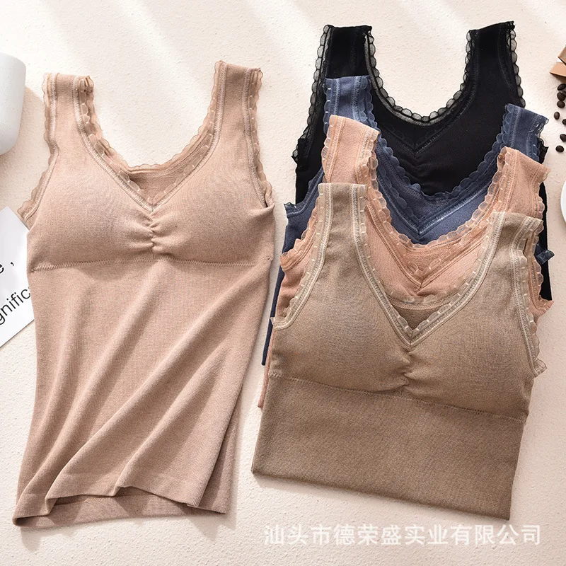 

2020 New Cotton Terry Women's Chest Wrap Elongated Vest Push-Up Underwired Padded Latex Beauty Back Underwear