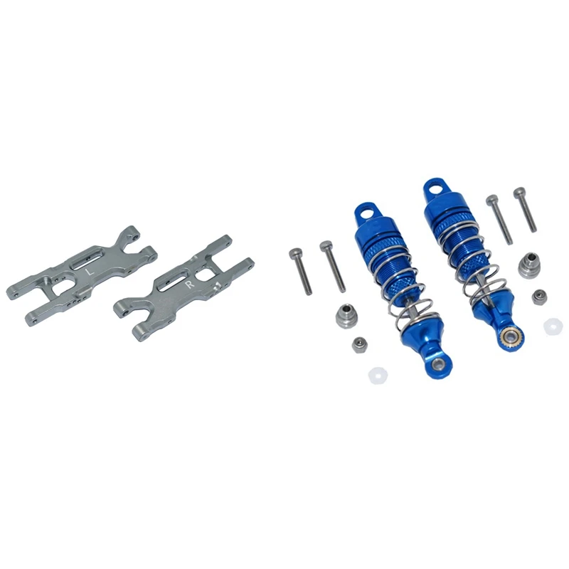 

Rear Lower Swing Arm Suspension Arm With ​Front Shock Absorbers Damper For LOSI 1/18 Mini-T 2.0 2WD Stadium Truck RC Car