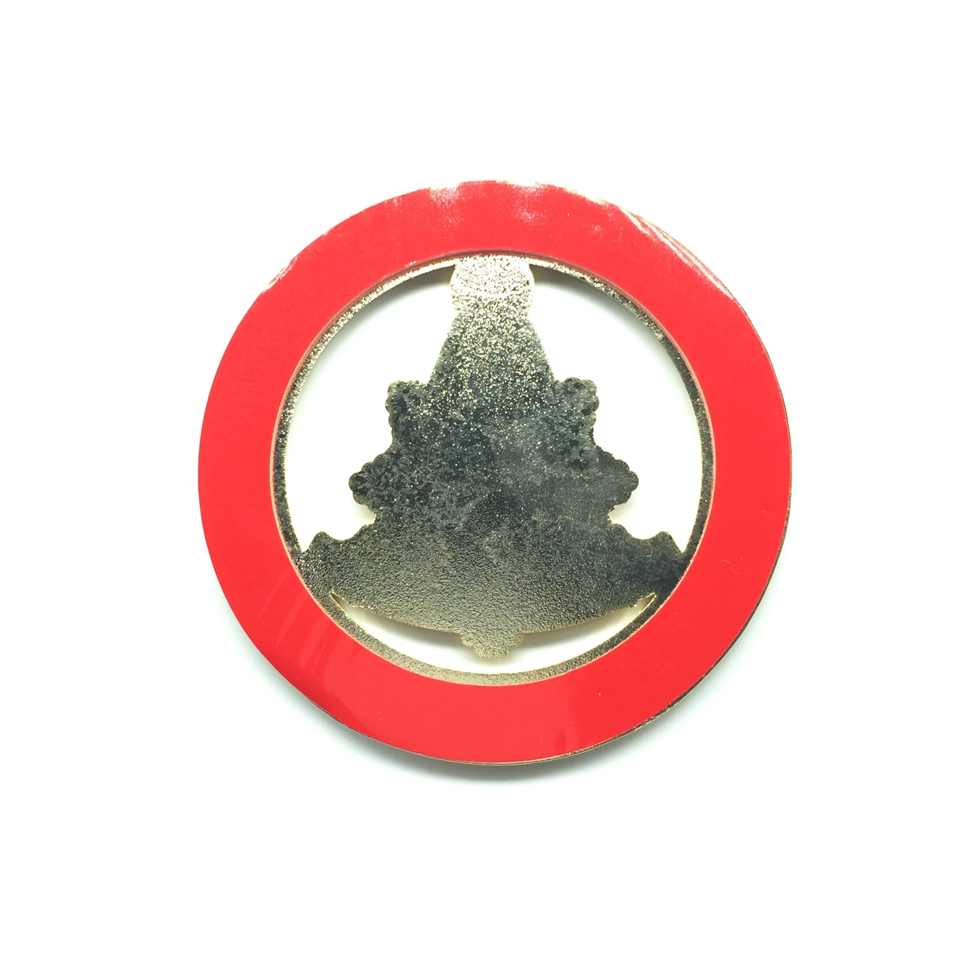 Наклейка значок с красным клеем 3 дюйма|Значки| |