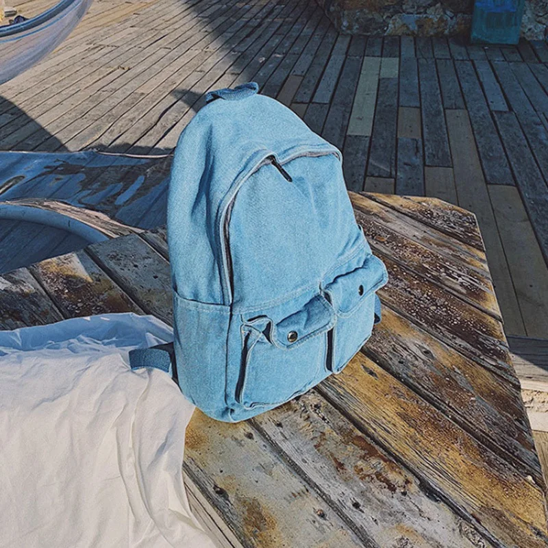 Street Art Literary Canvas Backpack Minimalist Retro Wild Leisure Korean Schoolbag Bag Travel | Багаж и сумки