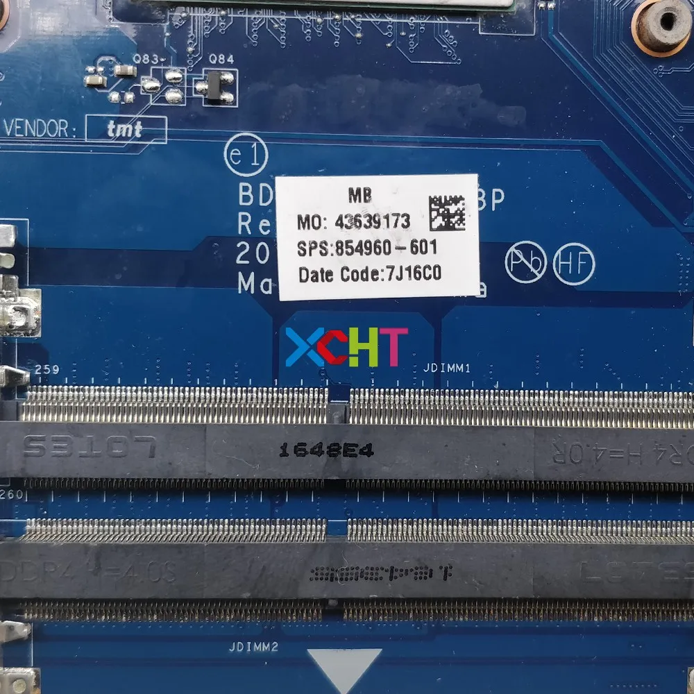 Материнская плата BDL51 854960-601 854960-001 LA-D713P Вт R7M1-70/2 ГБ GPU w A10-9600P для ноутбуков HP 15-BA |