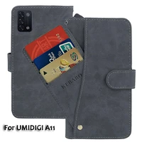 Leather Wallet UMIDIGI A11 Case 6 53  Flip Fashion Luxury Front Card Slots Cases Cover Business Magnetic Phone Bags