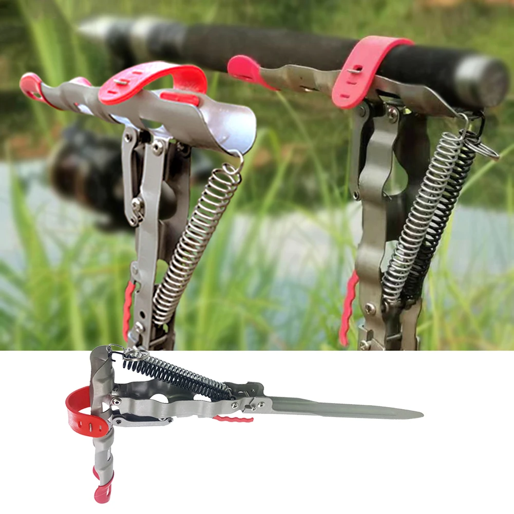 

Подставка-держатель для удочки, автоматическая складная стойка для морской удочки, двойная пружина, рыболовные снасти