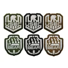 Светящиеся 3d-нашивки из ПВХ, медведь, глава команды USEC, русский побег вокруг таркова, окружающая лагерь, тактическая эмблема Аппликации, бейджи