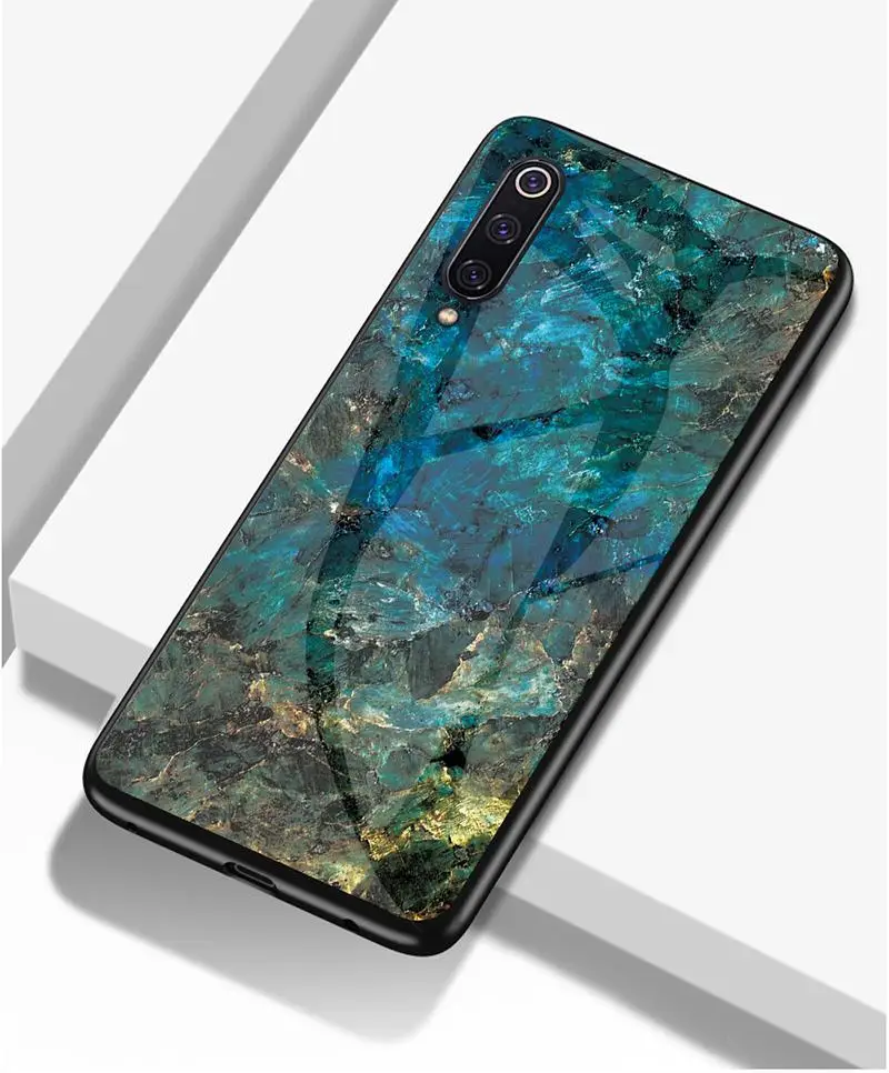 Мраморный чехол из закаленного стекла для Xiaomi mi 9 SE 8 Lite mi A2 A1 5X 6X Max 3 Red mi 6 Pro 5 Plus 4 4X 6A Note 7 Pro 5A Prime