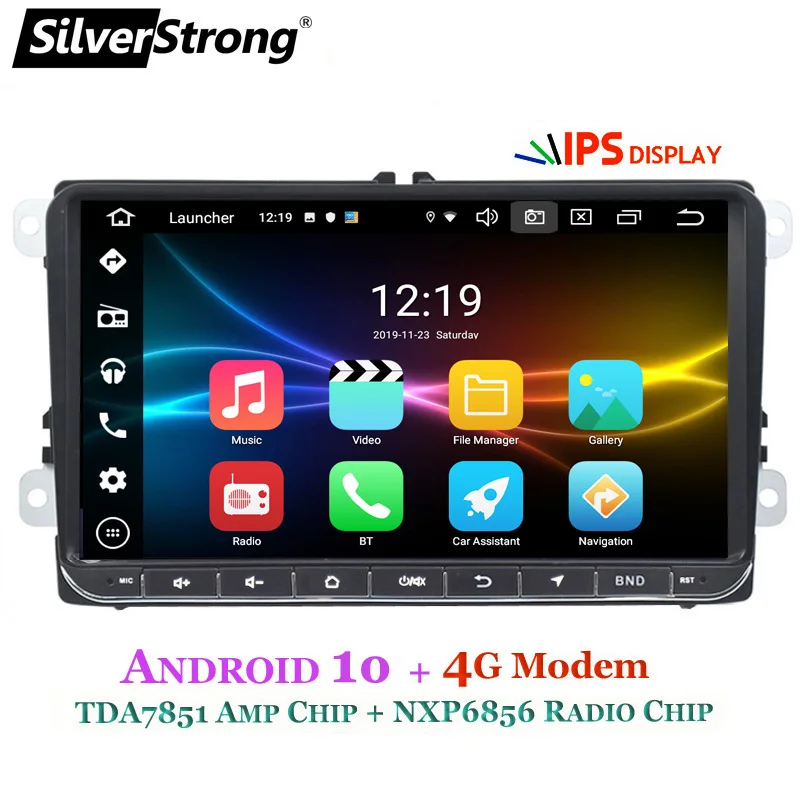 SilverStrong 9 дюймов ips матрица Android9.0 автомобильный DVD для VW Passat mk5 Golf6 для Polo Android Радио RDS TPMS-902BM3