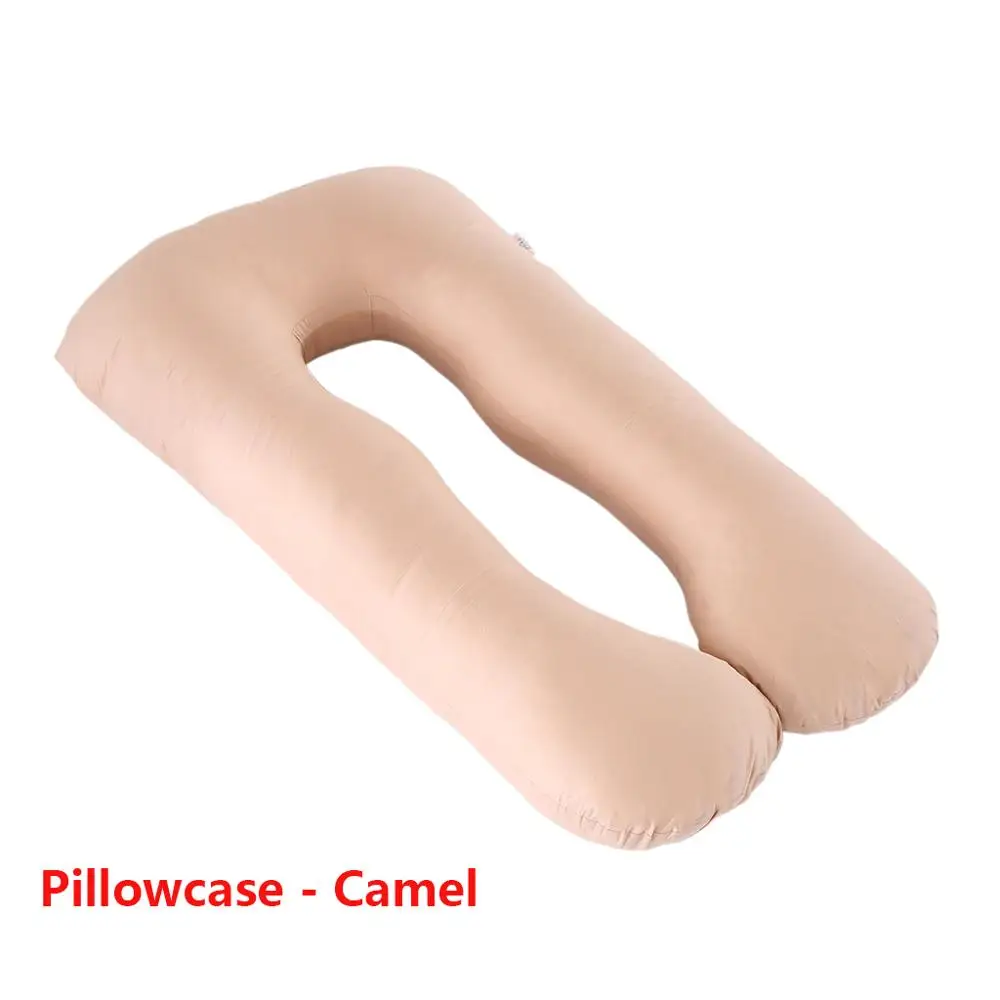 Pillowcase - Camel 130*70 см подушка для кормления для беременных и кормящих(наволочка того же размера на выбор, 8 цветов - Цвет: Pillowcase - Camel