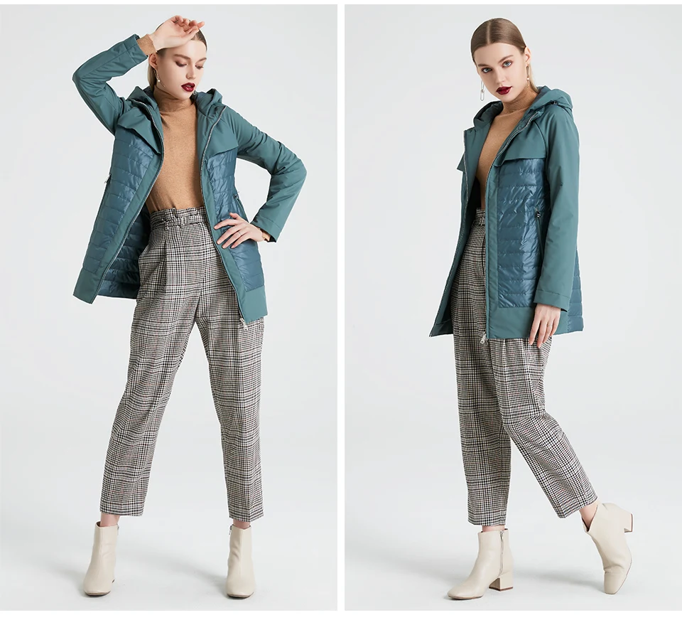MIEGOFCE New Fashion Collection Spring Autumn Women's Short Jacket With A Hood Windproof Insulated European Style Coat