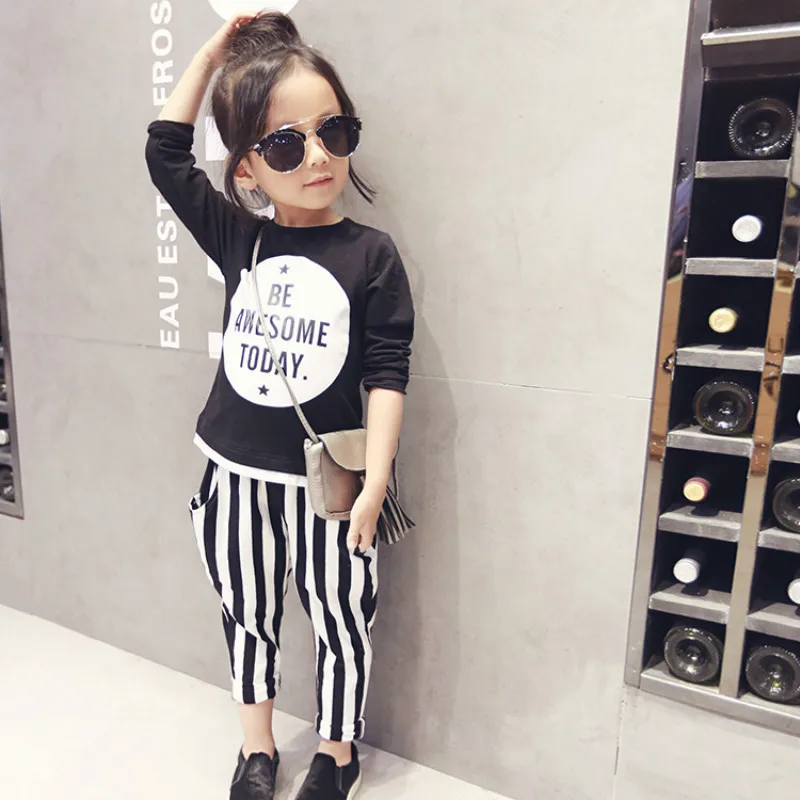 Новинка 2020 Детские рубашки весенний топ для девочек с буквами детская