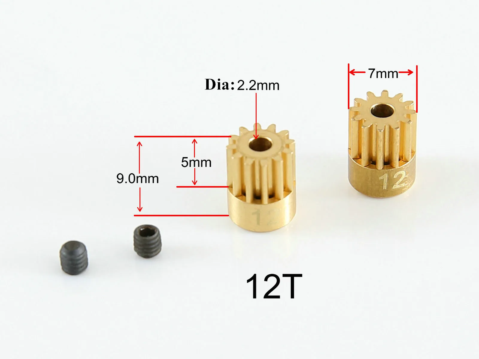 Зубчатая шестерня двигателя CNC Steel 12T для шестерни s (2 шт./компл.)|Детали и