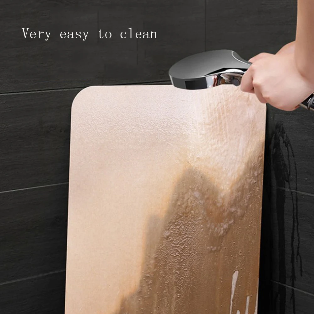 Противоскользящий Быстросохнущий коврик для ванной с диатомом