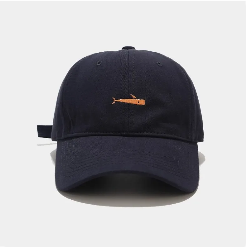 

Бейсболка с вышивкой рыбы, мультяшная шляпа от солнца, шапка для папы, бейсболка для мужчин и женщин, Мужская Снэпбэк Кепка, Кепка