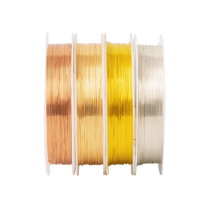 0 2-1 мм Золотая Серебряная медная проволока цветное удержание для изготовления