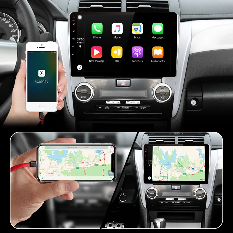 Junsun V1 pro 4G+ 64G CarPlay DSP Android 8,1 автомобильный Радио Мультимедиа стерео плеер gps для Toyota Camry 8 50 55 2011- 2Din DVD
