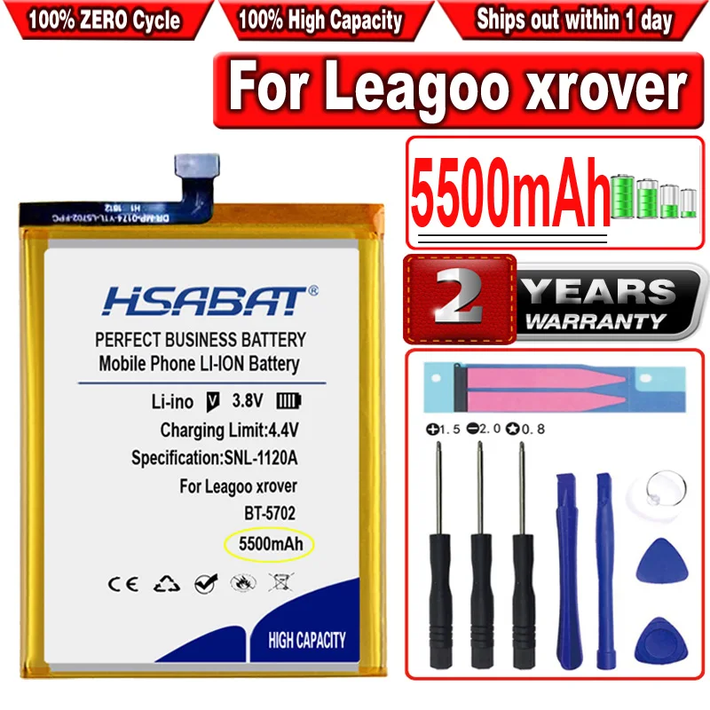 Аккумулятор HSABAT 5500 мАч для LEAGOO Leagoo xrover | Мобильные телефоны и аксессуары