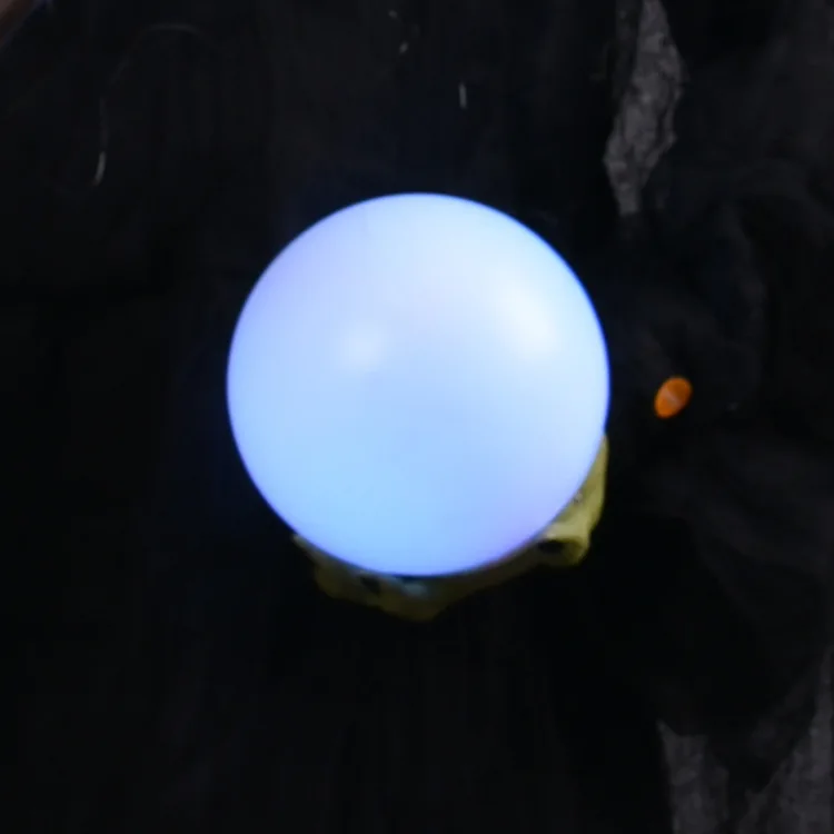 1.9m Halloween Horrible Party Prop Standing Witch Colorful Change Ball Terrible LED Eyes Weird Sound Children Scary toys |