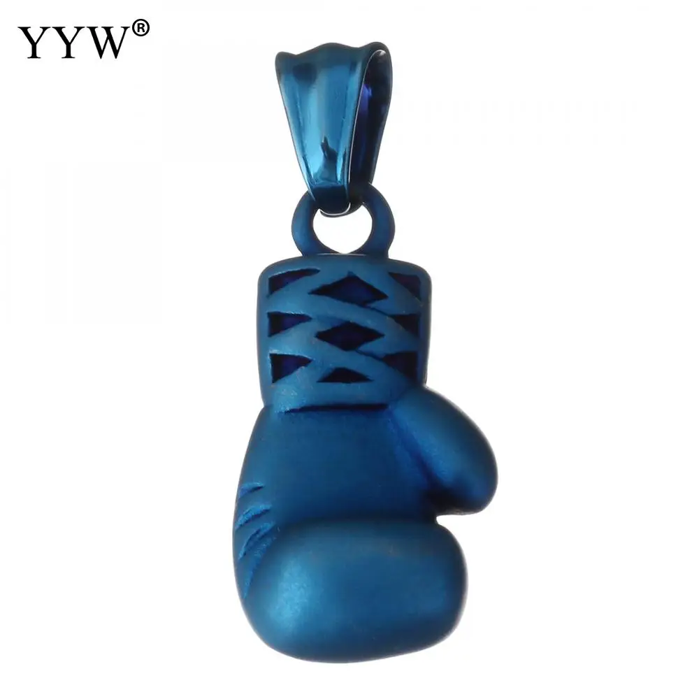 Шикарные боксерские перчатки кулон для ожерелья из нержавеющей стали