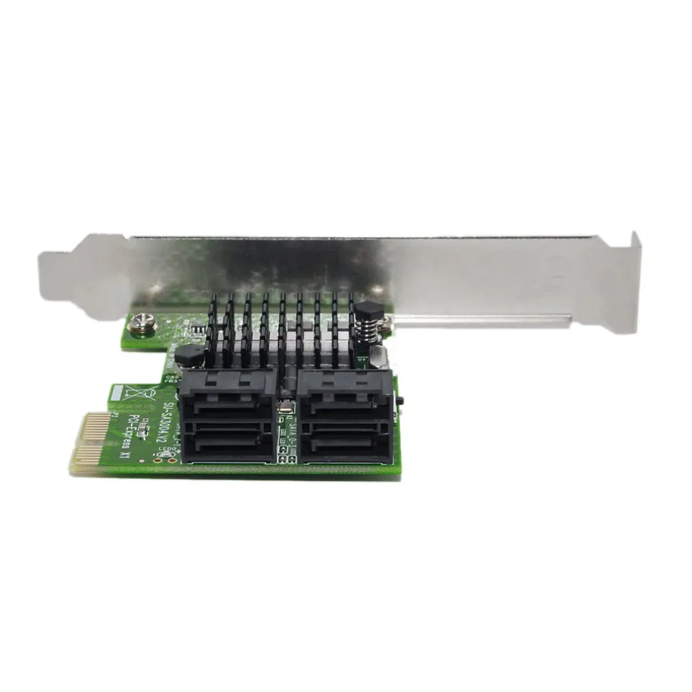 Карта Riser 4 порта 6G Pci E к Sata3.0 карта Sata 3 0 Майнер Ssd адаптер Ipfs с большим радиатором