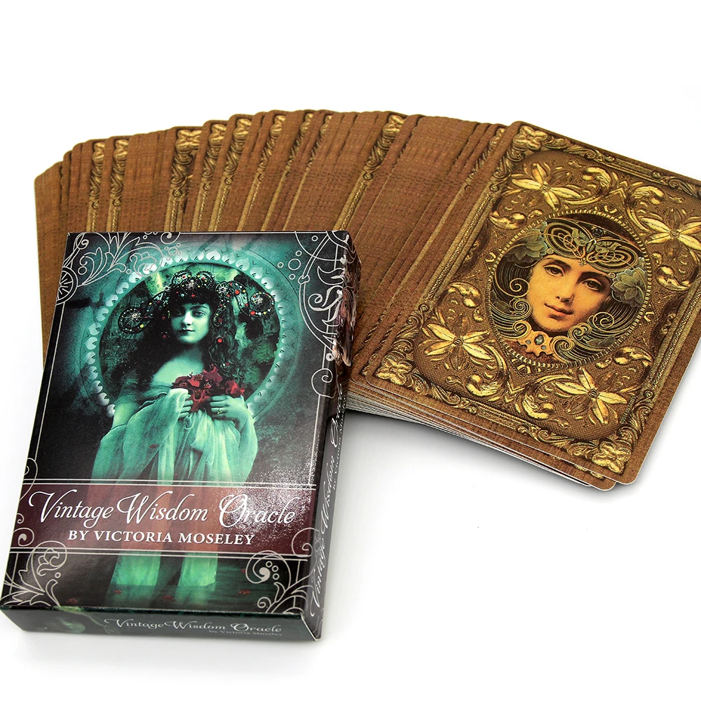 Винтаж мудрость Oracle 52 роскошно Иллюстрированный карты проникнуты Красота и