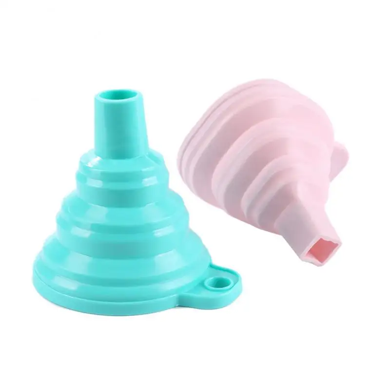 Мини Портативный силиконовый гель складной Складная стильная Воронка Хоппер