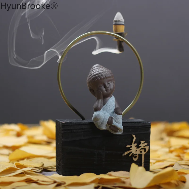 Zen Style керамический маленький монашеские благовония держатель для горелка конус