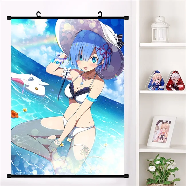 J Аниме Re: zero kara hajimeru isekai seikatsu Beatrice Emilia настенный плакат коллекция домашнего декора - Цвет: J