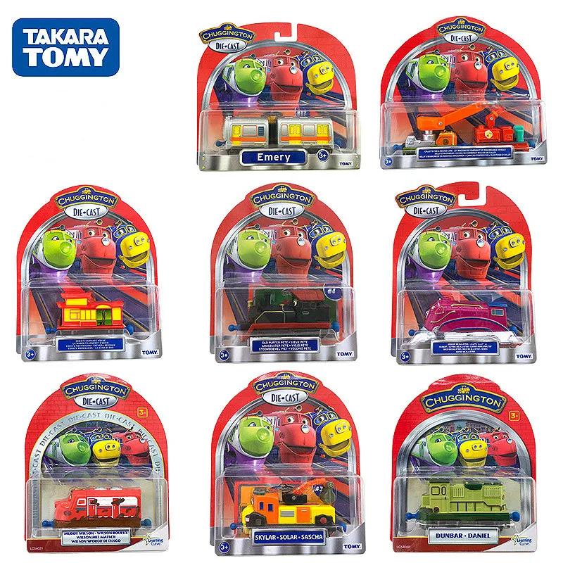 Kawaii Takara Tomy Chacha Express Chuggington Animation Peripheral Series Alloy Train Model Mini Toy Car Decoration Boy Gift