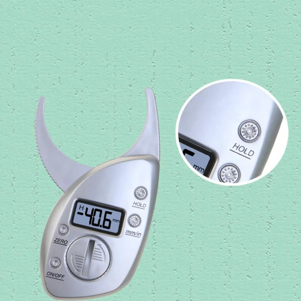 

1PC Digital Body Fat Caliper Fitness Body Fat Caliper Fat Measuring Tool with Clear Display Portable Fat Digital Display
